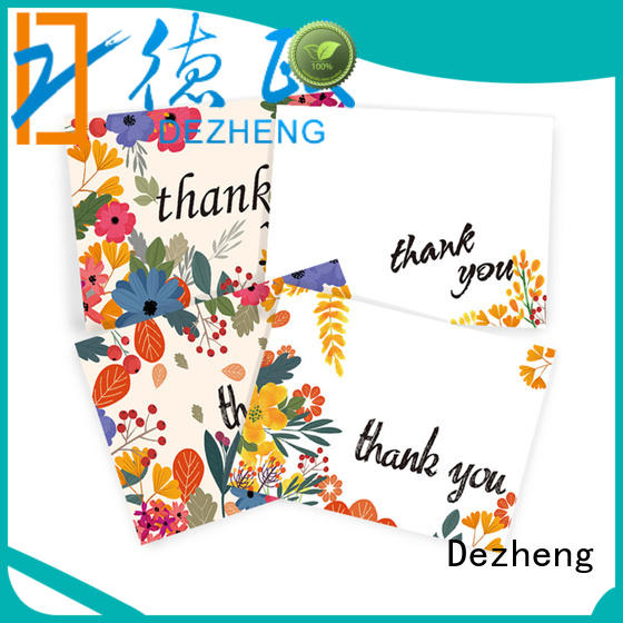 Dezheng at discount custom made thank you cards bulk production for friendship