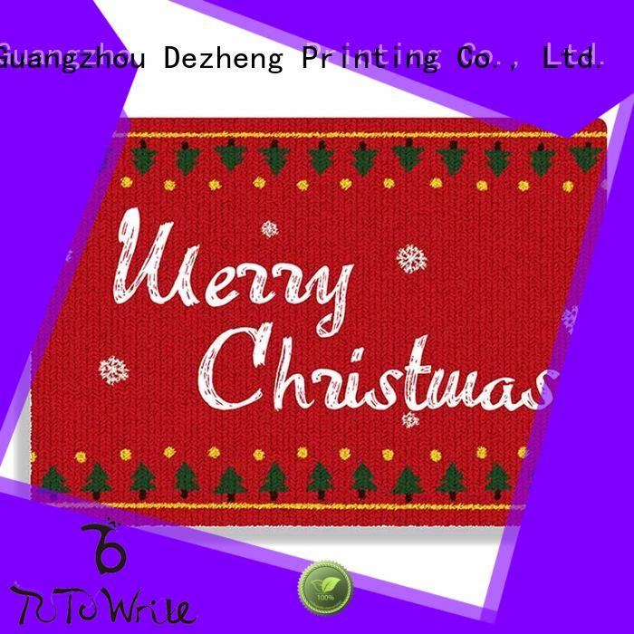 Dezheng solid mesh custom made christmas cards pattern For festival gift