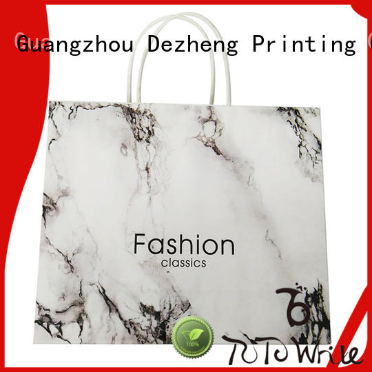 Dezheng portable personalised paper bags for business for gift