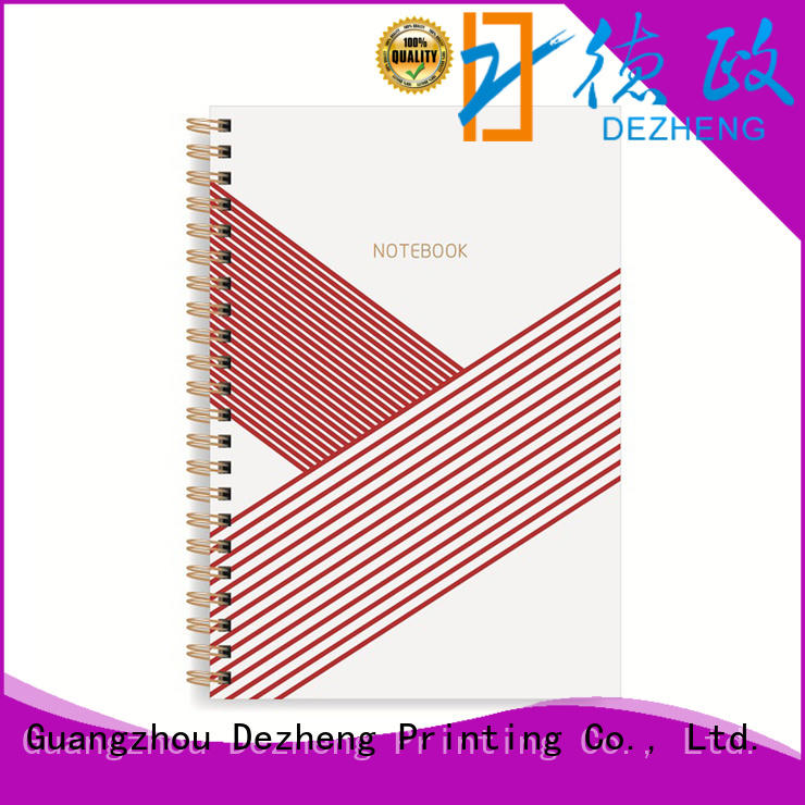 printing blank spiral notebook bulk production for career Dezheng