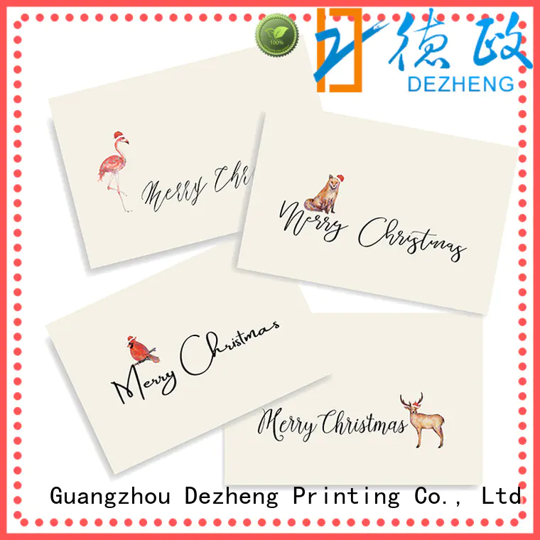 Dezheng portable custom christmas cards factory
