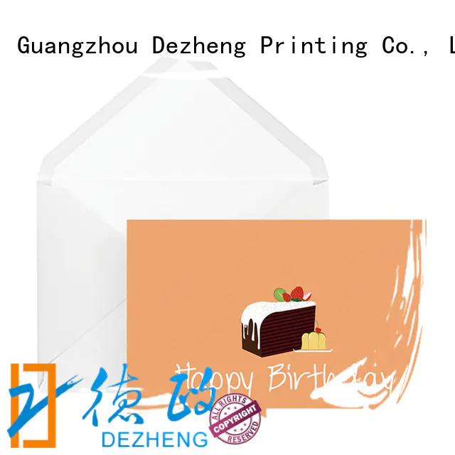 Dezheng cute happy birthday to you card bulk production For birthday