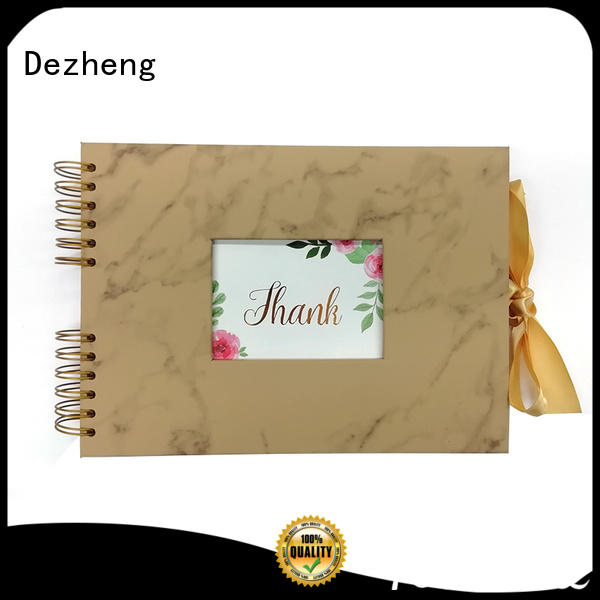 Dezheng gold personalized leather photo albums buy now For memory saving