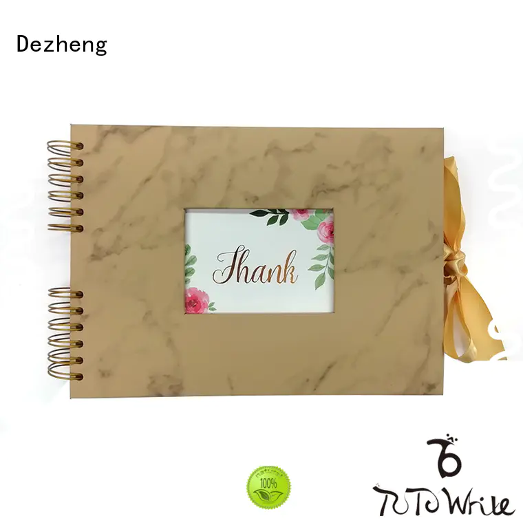 Dezheng binding custom leather album bulk production For memory saving
