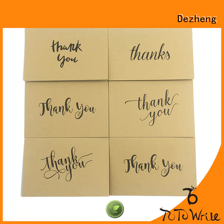 Breathable thanks card 100 supplier for gift