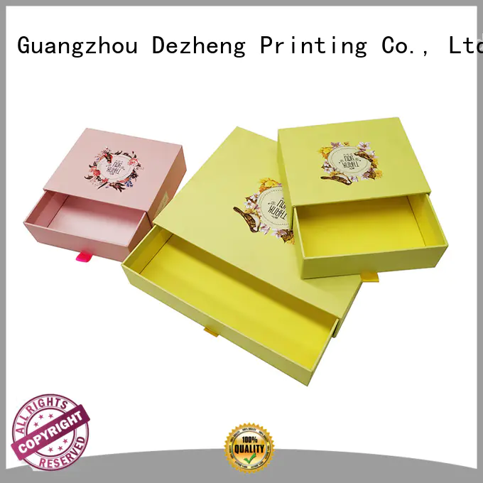 Dezheng 2019 new design custom cardboard boxes free sample for festival