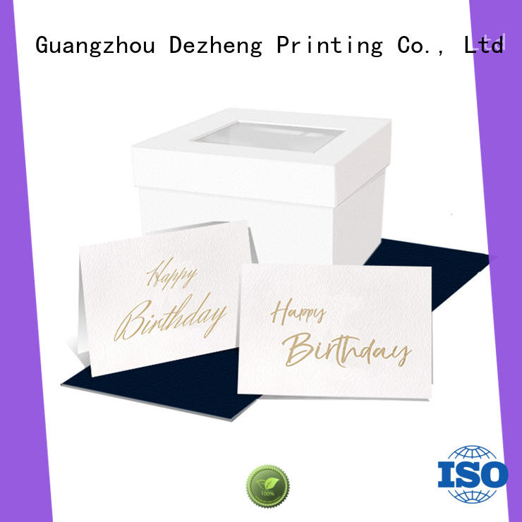 Dezheng Latest birthday greeting card customization For gift card