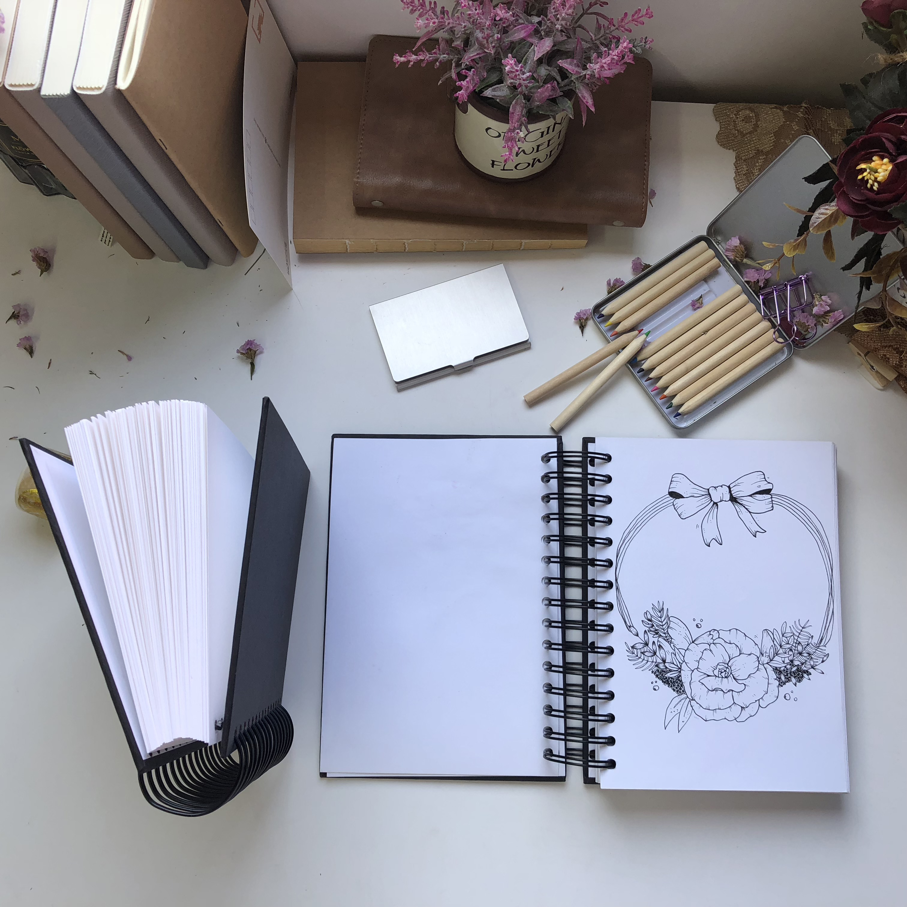 Yo 32k A5 Plain Kraft Paper Cover Notebook Sketchbook With Pages