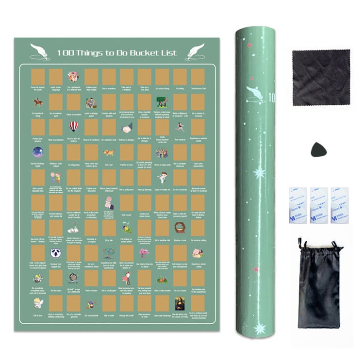 Things To Do Scratch Off Bucket List Motivational Posters Dezheng