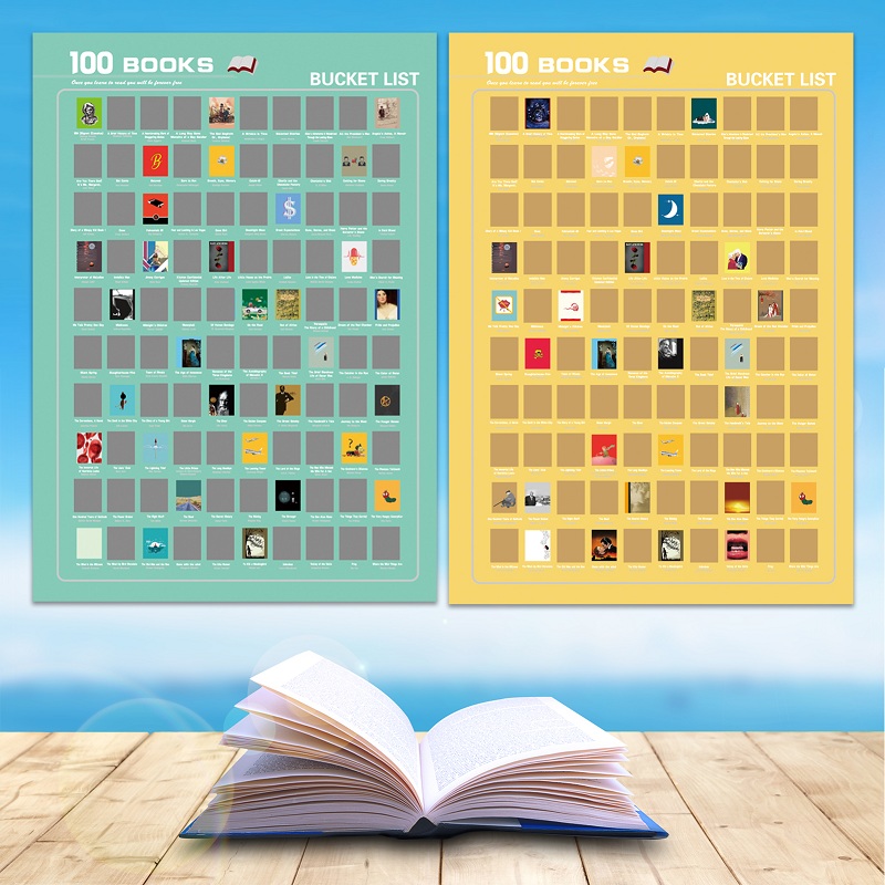 Dezheng Latest scratch off poster books customization For-2