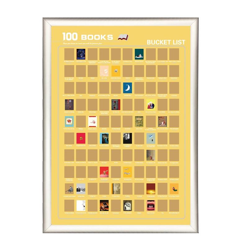 product-100 must read books bucket list scratch poster-Dezheng-img-2