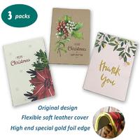 A5 Flower Pattern Notebook Leather Cover Journal Diary for Girls