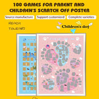 Children Gift 100 Interesting Items Bucket List Scratch Off Poster