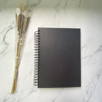 DIY Photo Album Hardcover Black Spiral Binding Scrapbook With 160 White Pages (MOVIE JOURNAL)