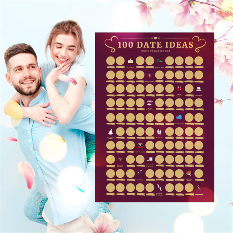 product-China New Custom Date Night Ideas Box Kit, The Adventure Challenge Couples Scratch Off Book,-2