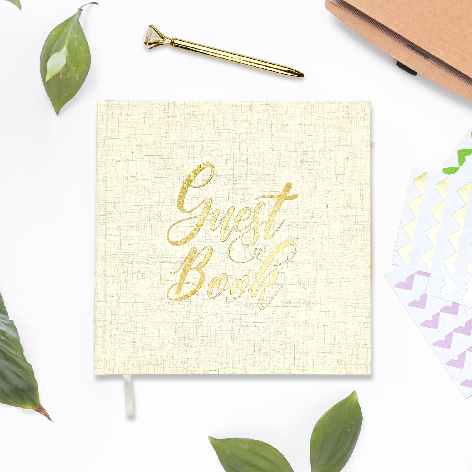 Customizable Keepsake for Special Events: Ideal for Weddings, Birthdays, Baby Showers, and Graduations in 2024 - Featuring a Luxurious Linen Hardcover and 80 Blank Pages
