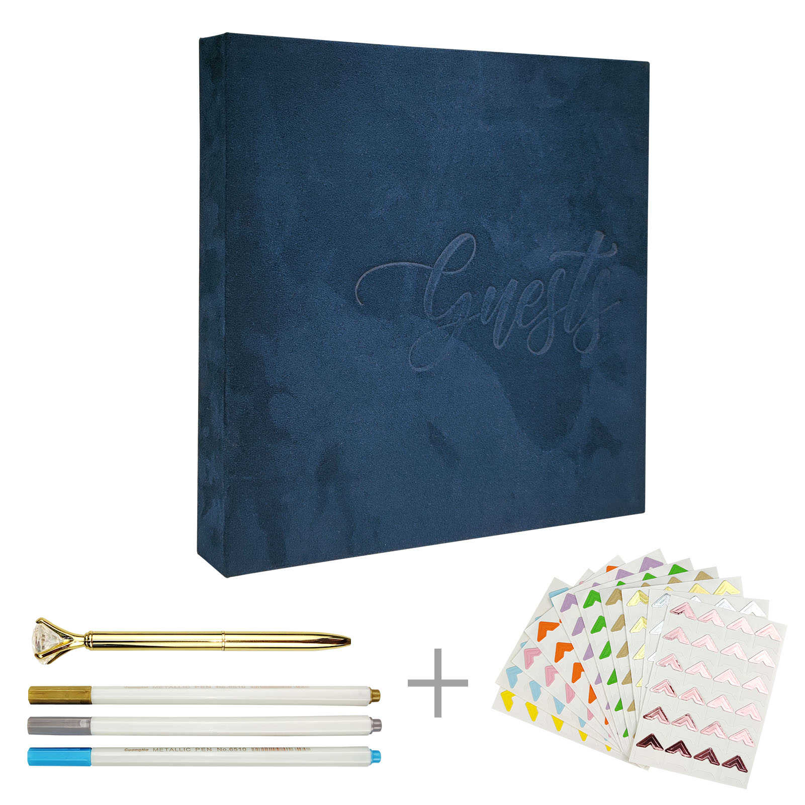 Guestbook - Ideal for Chronicling Heartfelt Wishes at Weddings, Funerals, Baby Showers, Birthdays & 2024 Graduations - 9.45