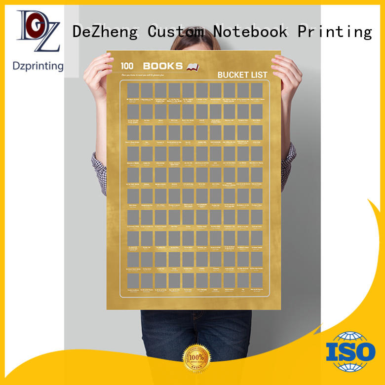 Dezheng Wholesale bucket list poster factory For