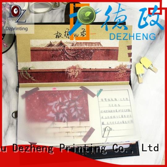 Dezheng custom leather notebooks manufacturers For student
