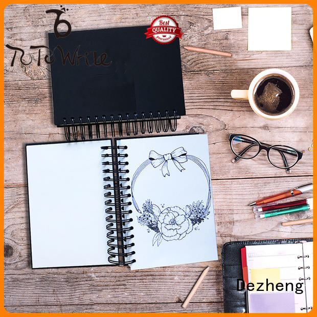 Dezheng Customized hardback sketchbook for business For notebooks logo design