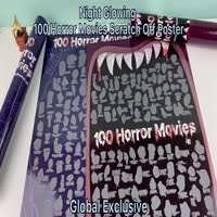 100 Horror Movies Poster, Custom Acceptable